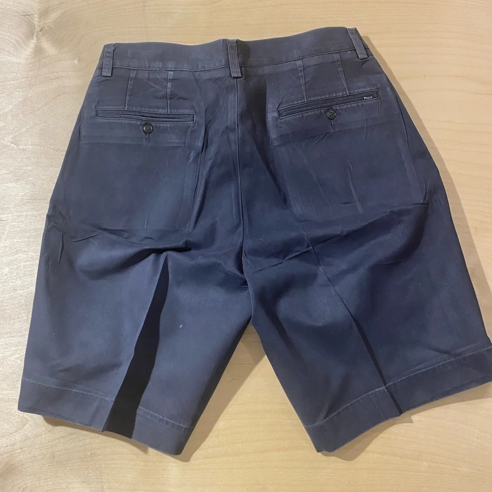 Ralph Lauren Dark Blue Flat Front Shorts 32 (OK)